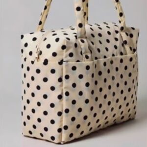 BAGGU Small Cloud Carry-On Bag - Cream + Black Polka Dot - UO Exclusive